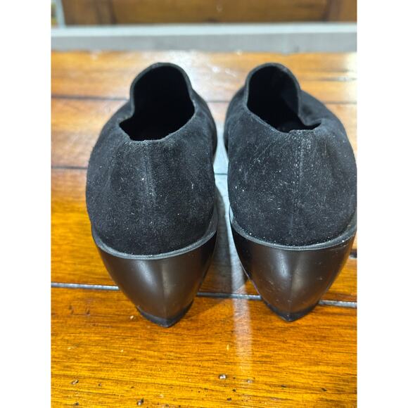 ROBERT CLERGERIE NALOH Black Loafers Suede Platform size 5.5